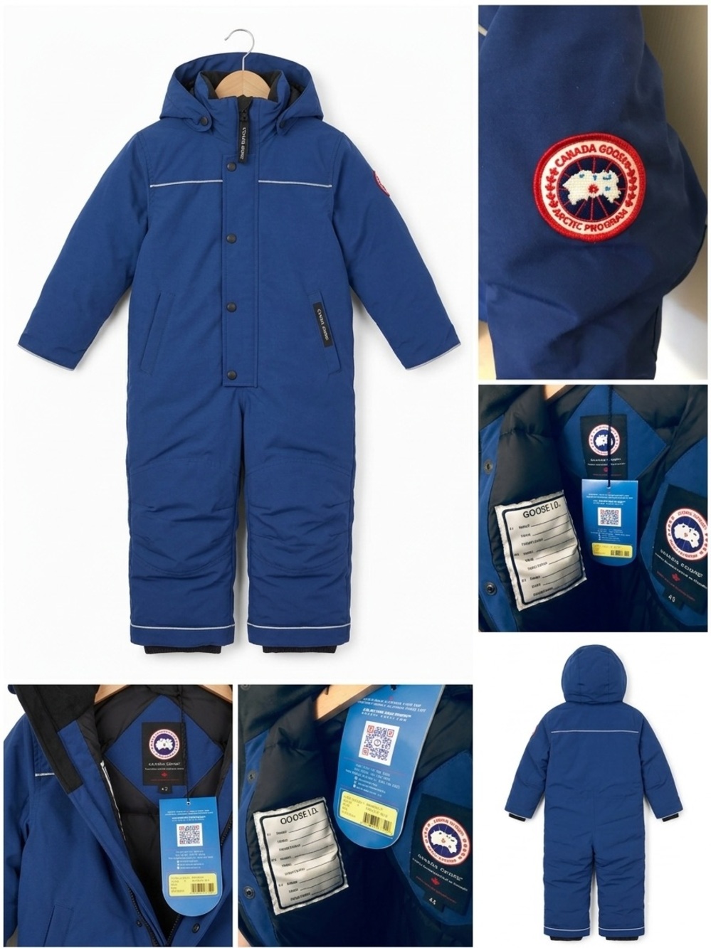 Canada Goose Navy Jacket with Red and White Patch
